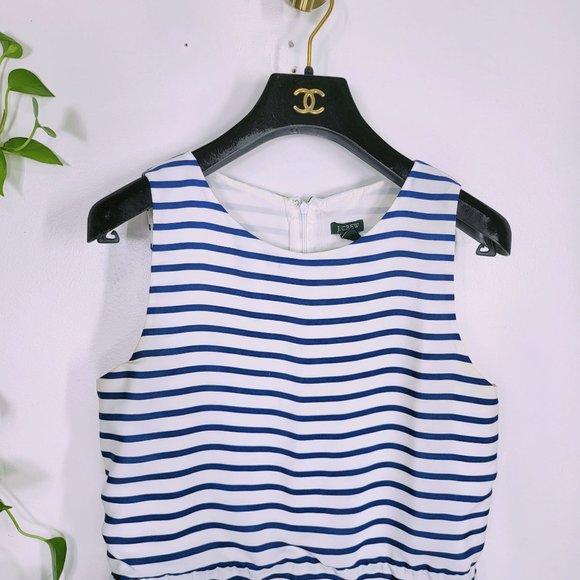 J. Crew Blue and White Striped Mini Dress - Picture 9 of 11